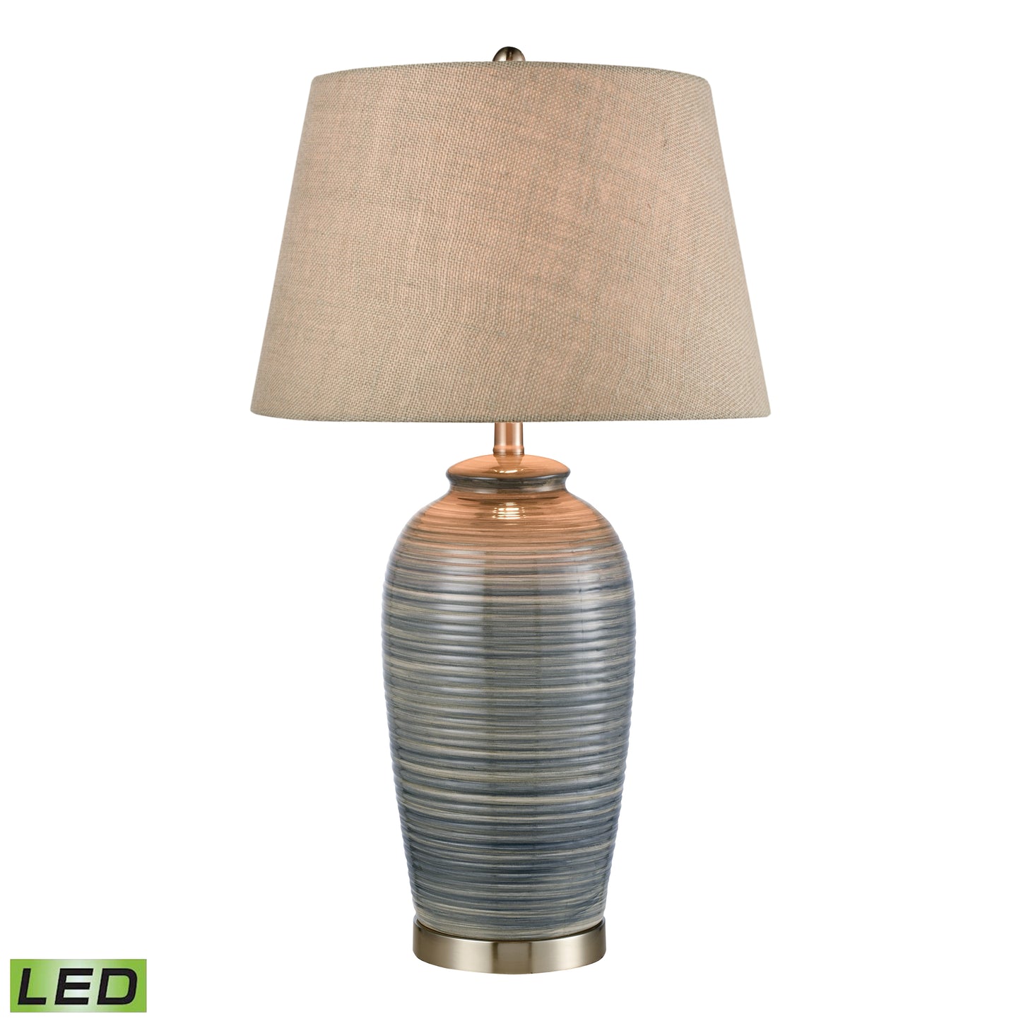 77155-LED - Monterey 30.5'' High 1-Light Table Lamp - Blue - Includes LED Bulb