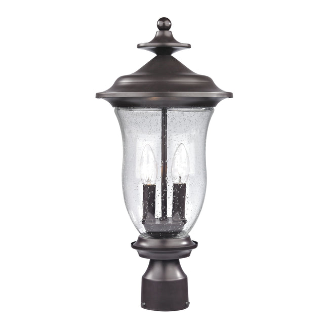 8002EP/75 - Trinity 20'' High 2-Light Outdoor Post Light - Oil Rubbed Bronze