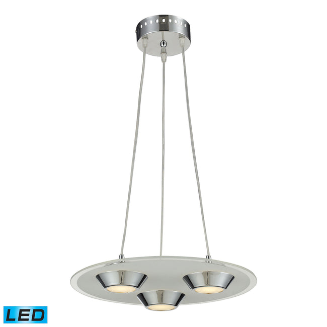 81062/3 - Brentford 16'' Wide 3-Light Pendant - Chrome