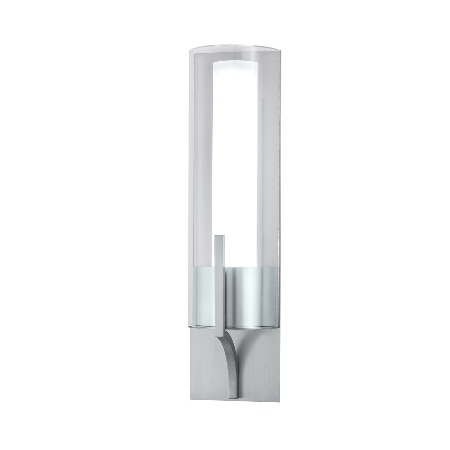 8144-BN-CL - Slope Sconce Vanity Light - Brushed Nickel