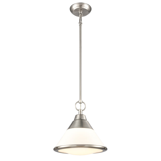 81445/1 - Sven 12'' Wide 1-Light Pendant - Satin Nickel