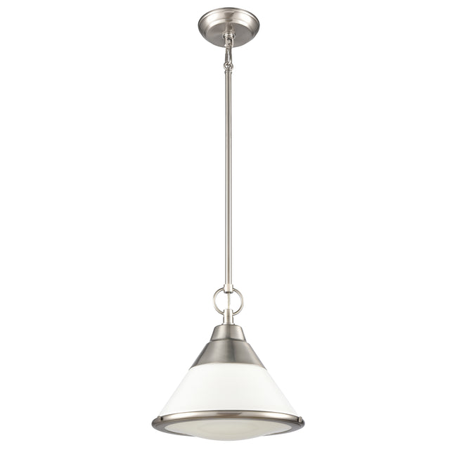 81445/1 - Sven 12'' Wide 1-Light Pendant - Satin Nickel