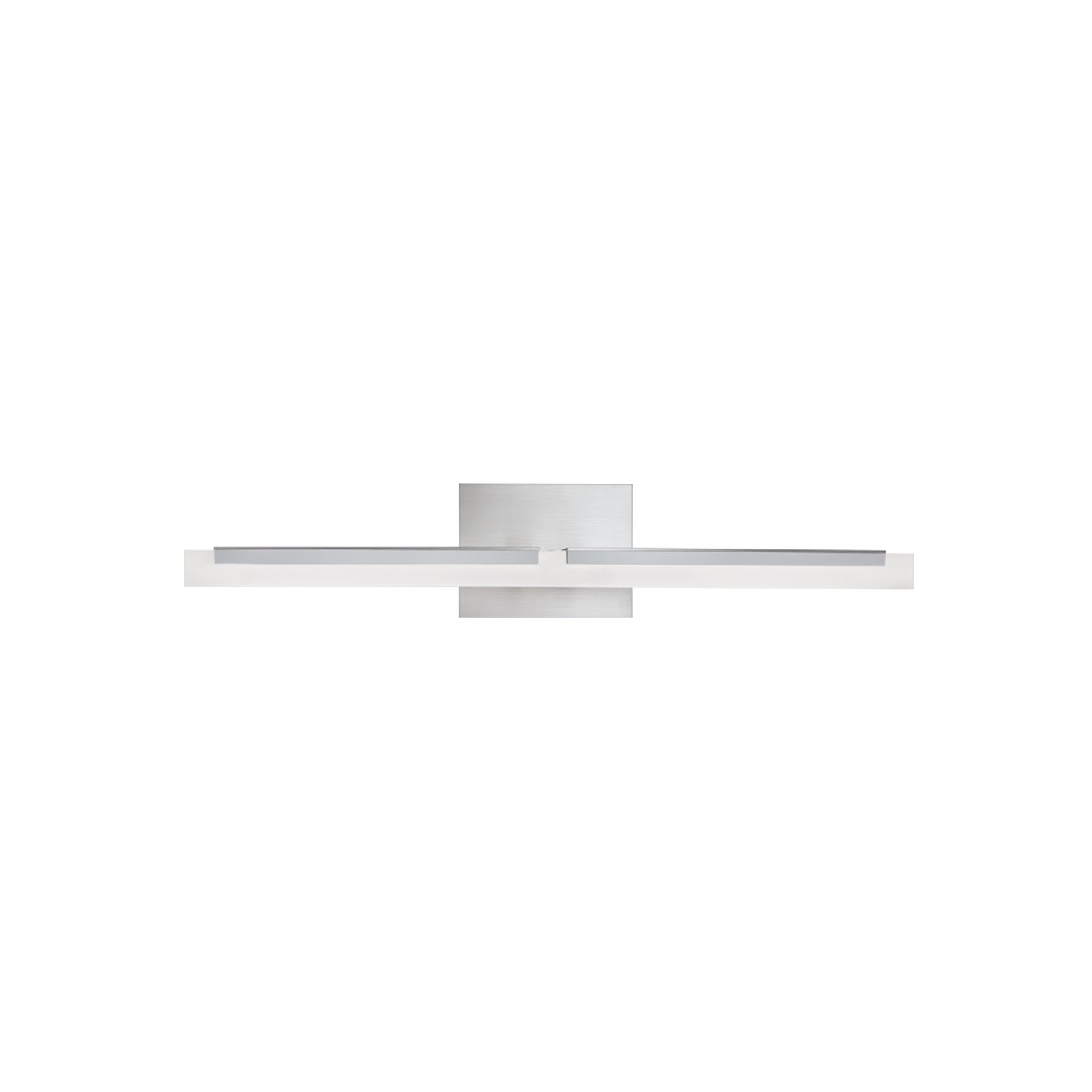 8146-BN-FA - Double L Sconce 26" LED Vanity Light - Brushed Nickel