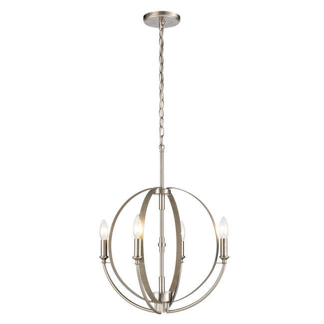 81465/4 - Rotunde 18'' Wide 4-Light Chandelier - Beechwood