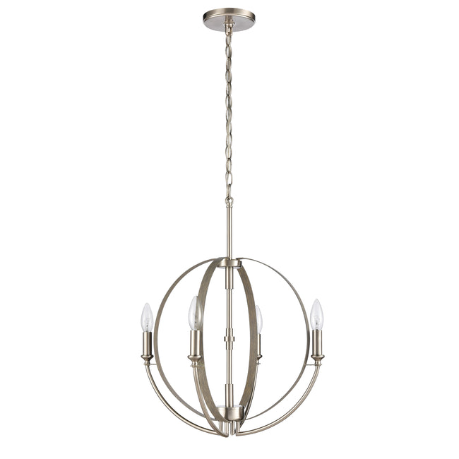 81465/4 - Rotunde 18'' Wide 4-Light Chandelier - Beechwood