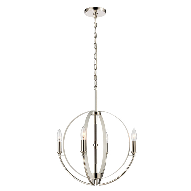 81475/4 - Rotunde 18'' Wide 4-Light Chandelier - Matte White