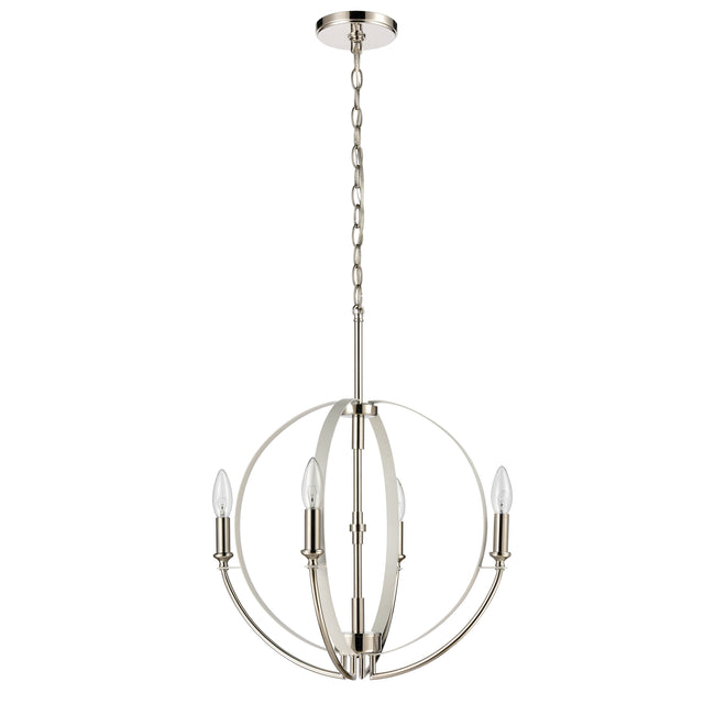 81475/4 - Rotunde 18'' Wide 4-Light Chandelier - Matte White