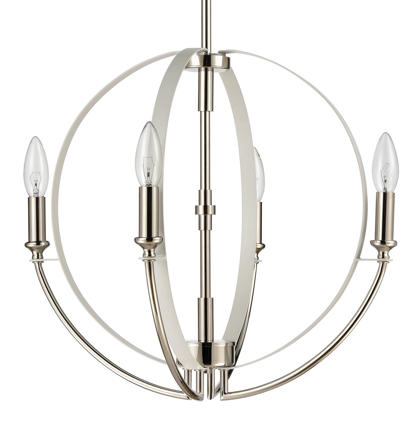 81475/4 - Rotunde 18'' Wide 4-Light Chandelier - Matte White