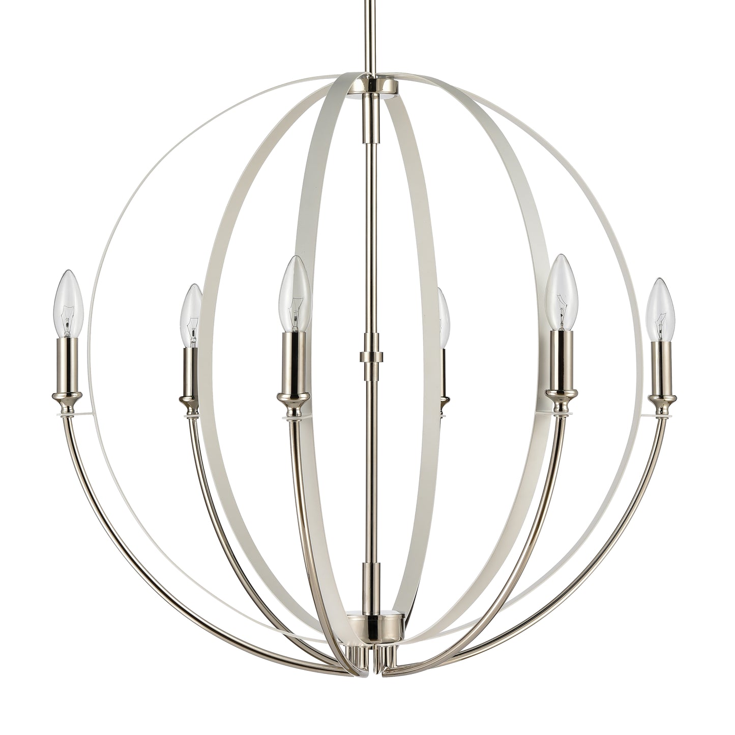 81476/6 - Rotunde 26'' Wide 6-Light Chandelier - Matte White