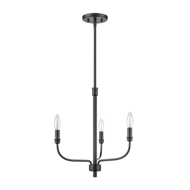 81515/3 - Newland 17'' Wide 3-Light Chandelier - Matte Black