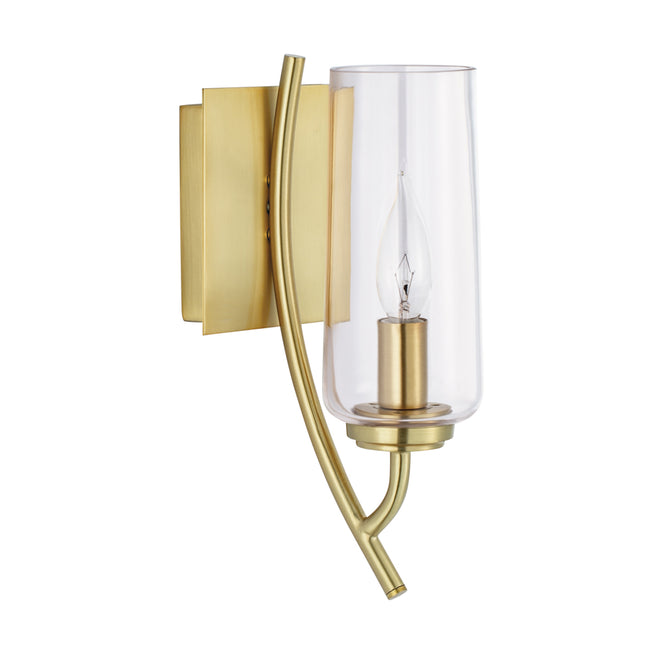 8153-SB-CL - Tulip Sconce - Satin Brass