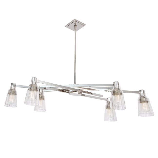 8158-PN-CL - Carnival Chandelier - Polished Nickel