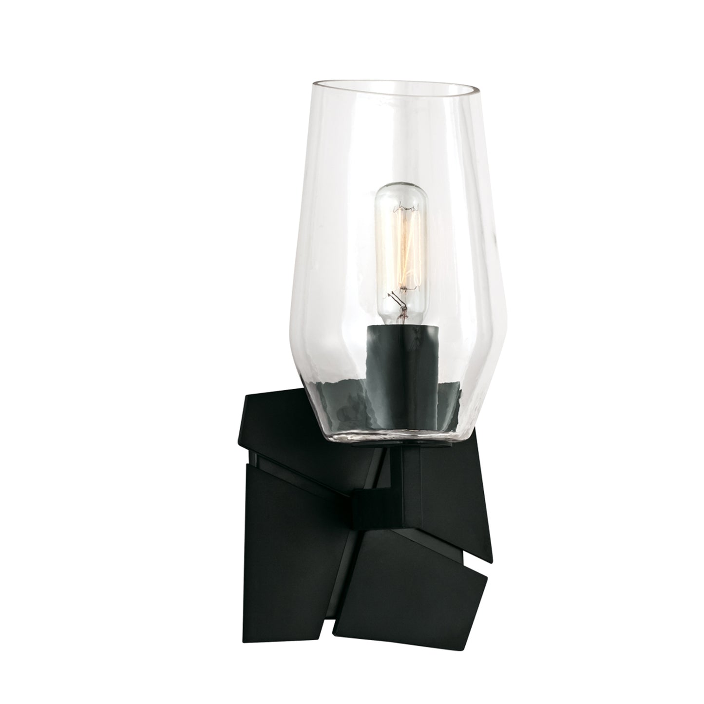 8161-MB-CL - Gaia Indoor Wall Sconce - Acid Dipped Black