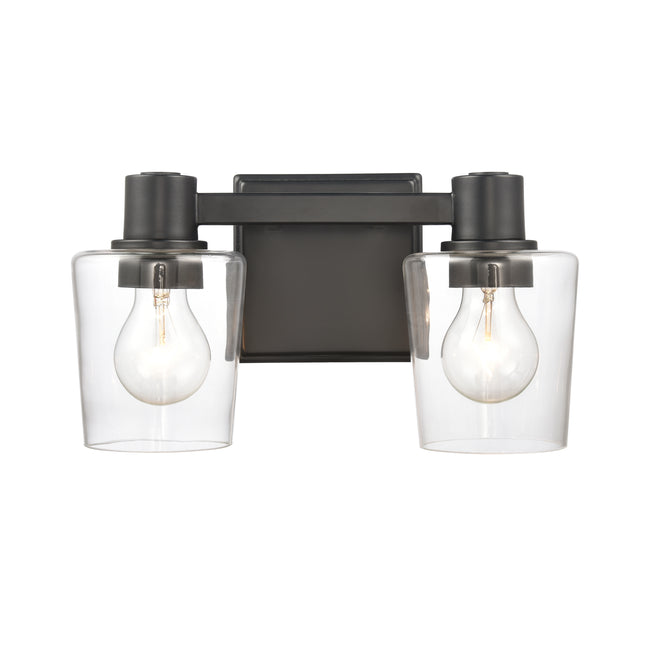 81641/2 - Celia 12'' Wide 2-Light Vanity Light - Matte Black