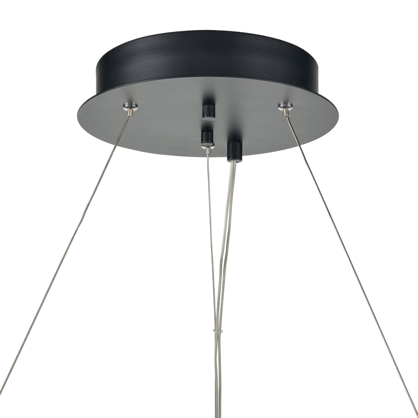 81725/LED - Hugo 36'' Wide Integrated LED Pendant - Matte Black with Sunbleached Oak