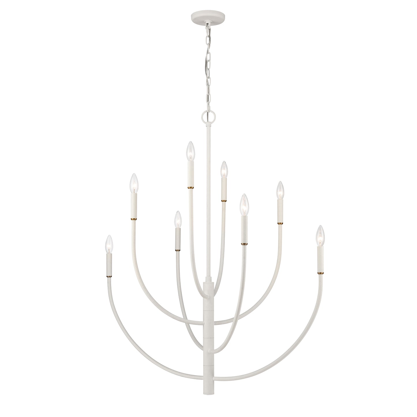 82018/8 - Continuance 36'' Wide 8-Light Chandelier - White Coral