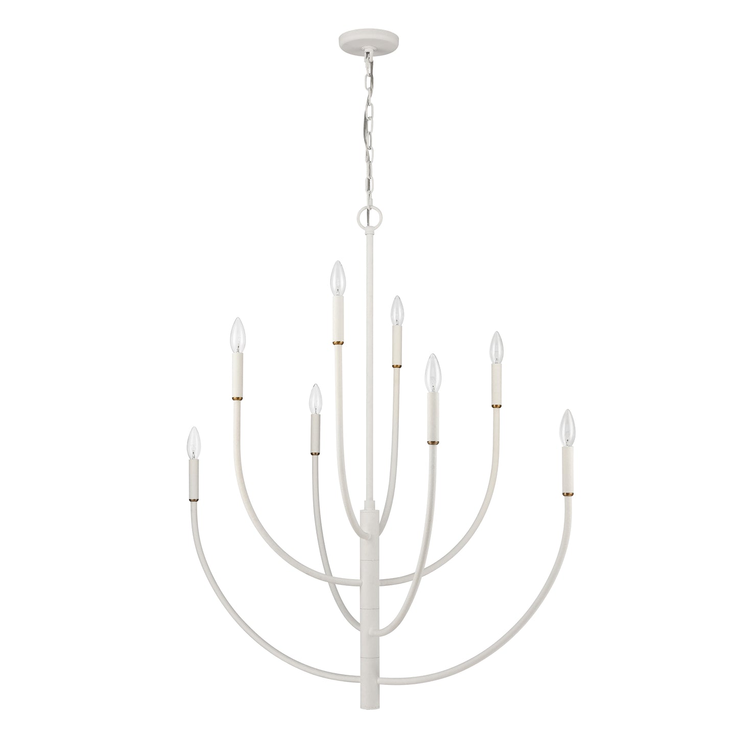 82018/8 - Continuance 36'' Wide 8-Light Chandelier - White Coral