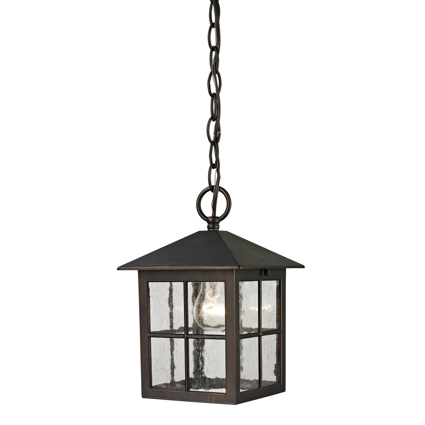 8201EH/70 - Shaker Heights 7'' Wide 1-Light Outdoor Pendant - Hazelnut Bronze