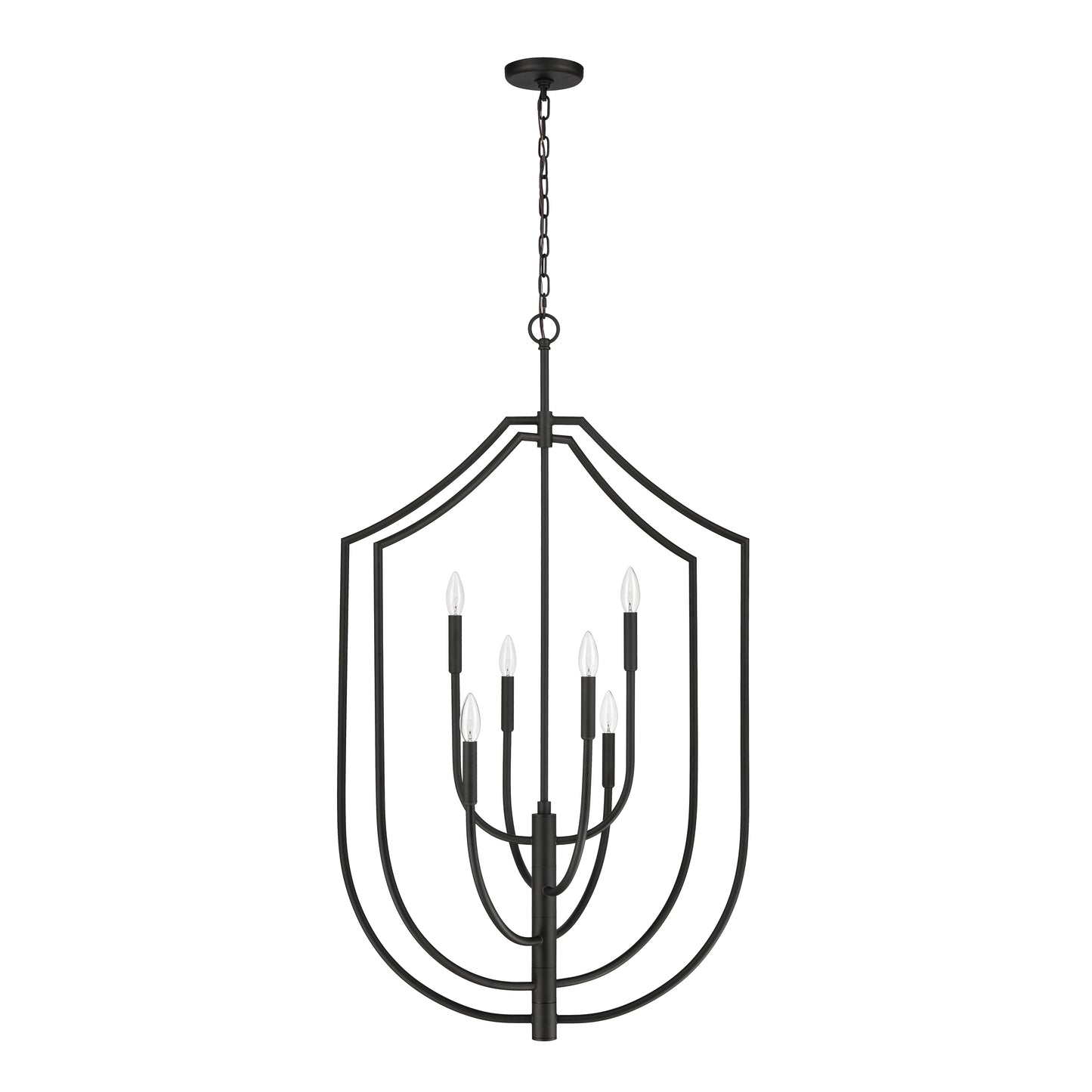 82026/6 - Continuance 26'' Wide 6-Light Pendant - Charcoal