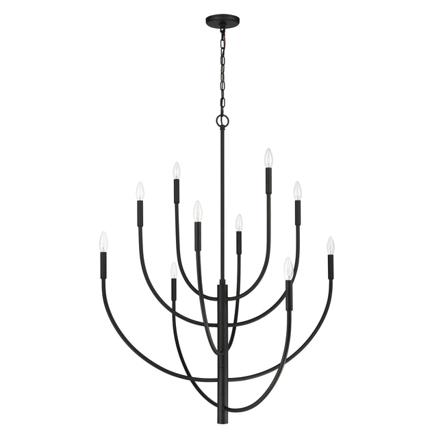 82029/10 - Continuance 42'' Wide 10-Light Chandelier - Charcoal