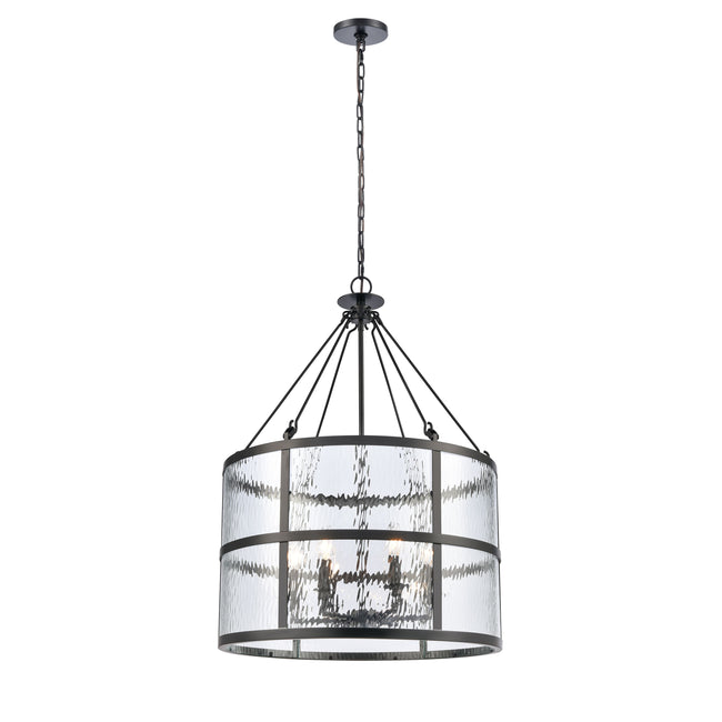 82078/6 - Solace 24'' Wide 6-Light Pendant - Matte Black