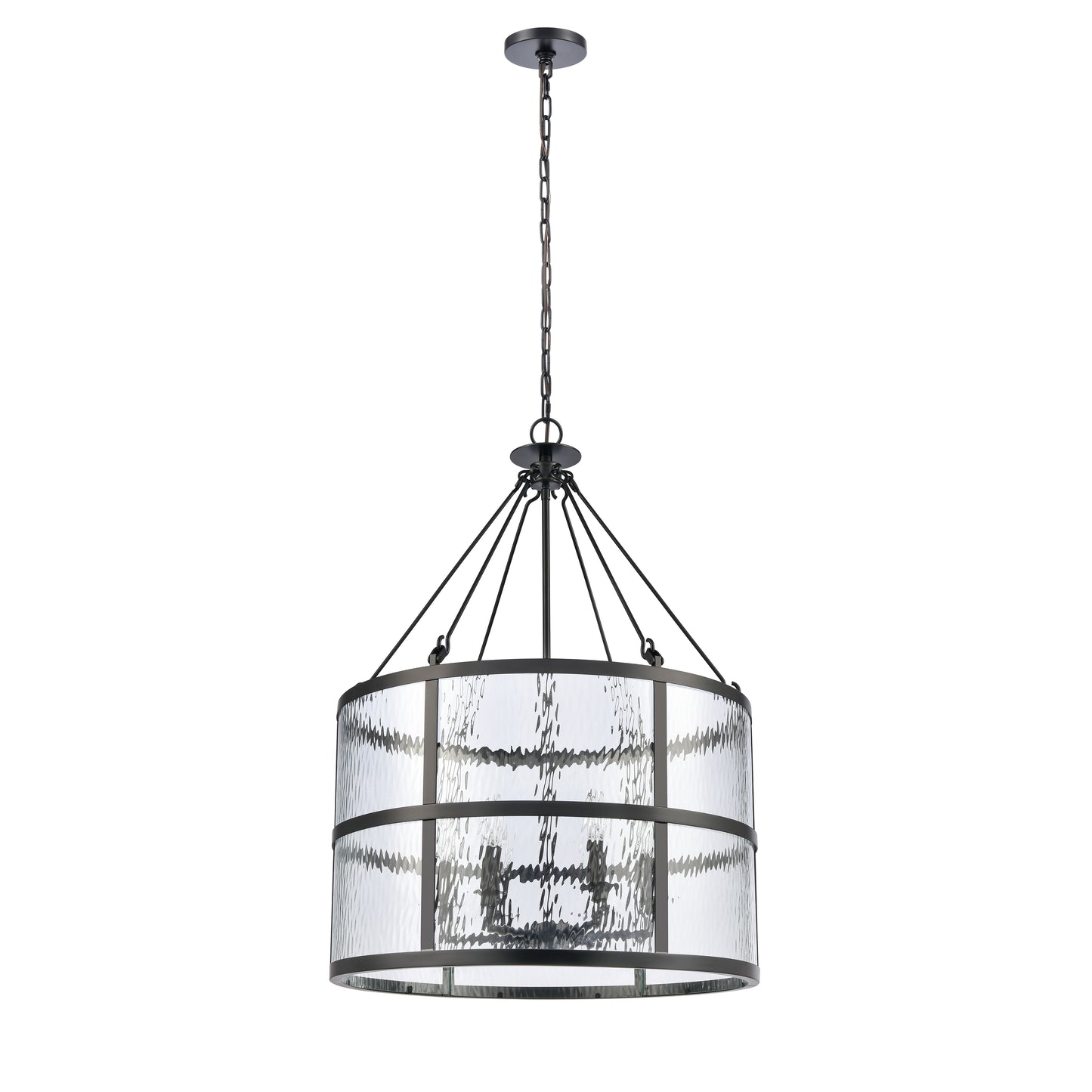 82078/6 - Solace 24'' Wide 6-Light Pendant - Matte Black