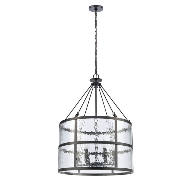 82078/6 - Solace 24'' Wide 6-Light Pendant - Matte Black