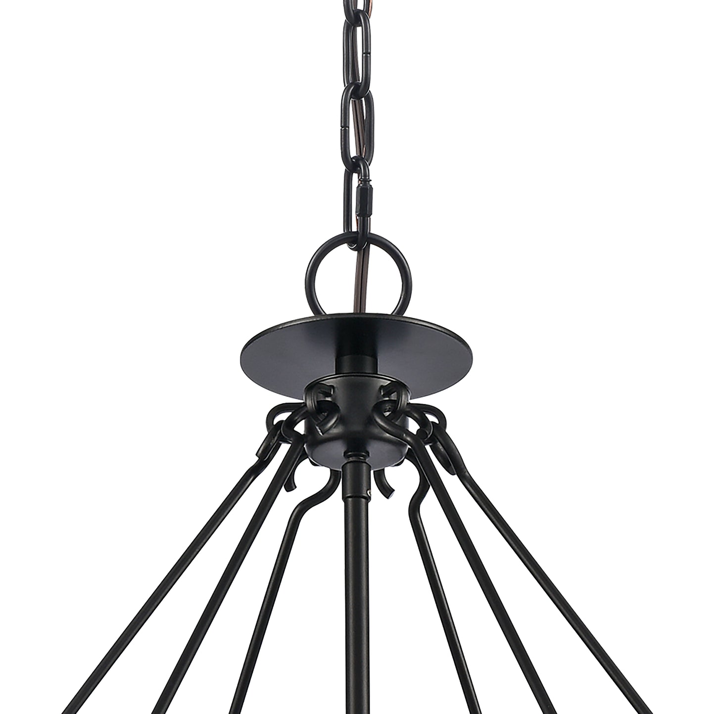 82078/6 - Solace 24'' Wide 6-Light Pendant - Matte Black