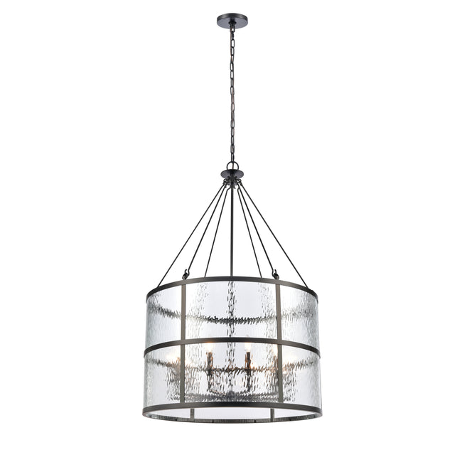 82079/10 - Solace 30'' Wide 10-Light Pendant - Matte Black