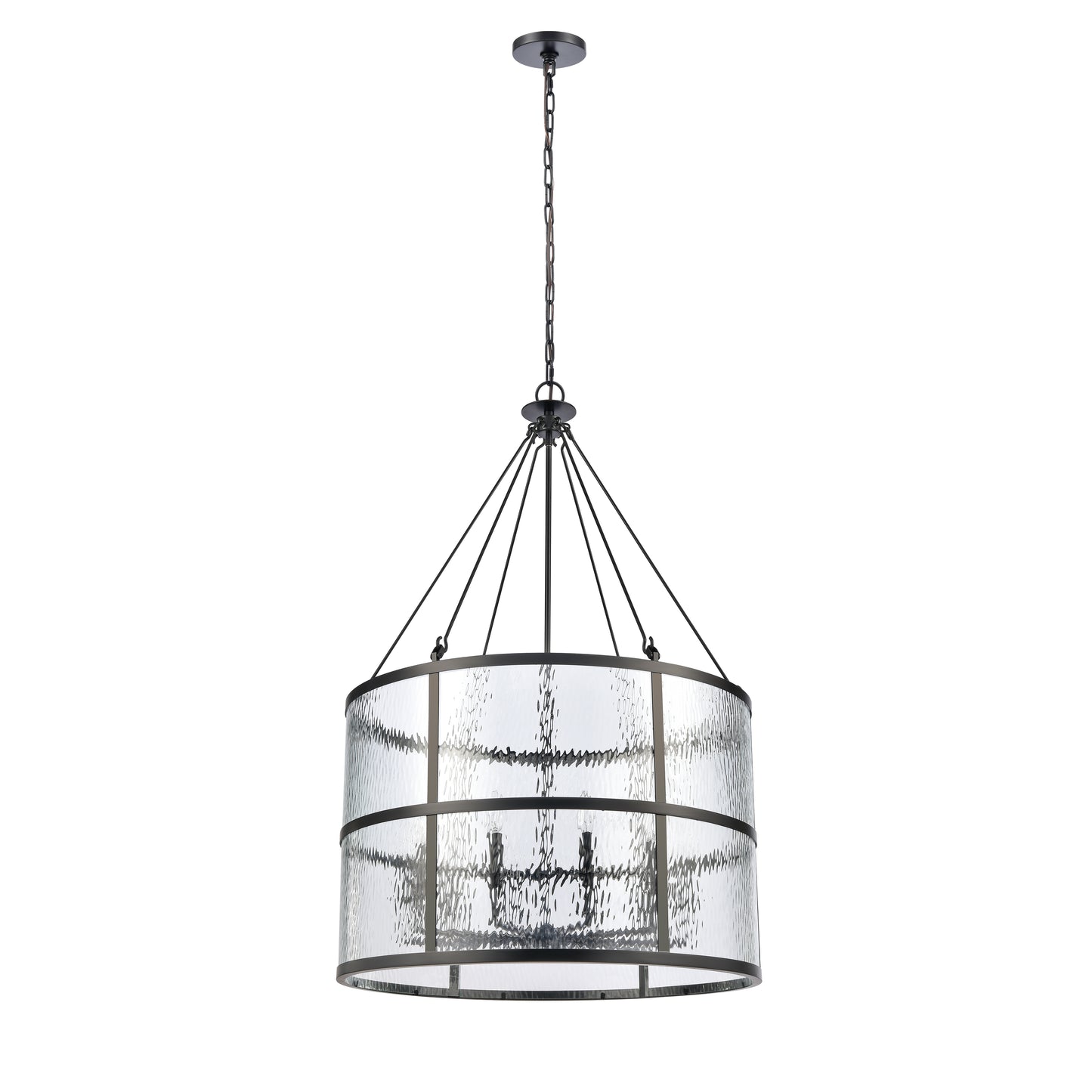 82079/10 - Solace 30'' Wide 10-Light Pendant - Matte Black