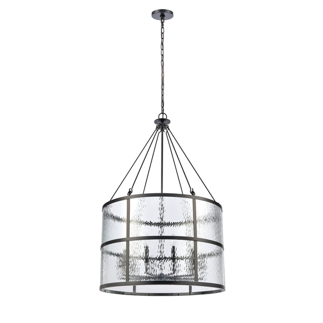 82079/10 - Solace 30'' Wide 10-Light Pendant - Matte Black