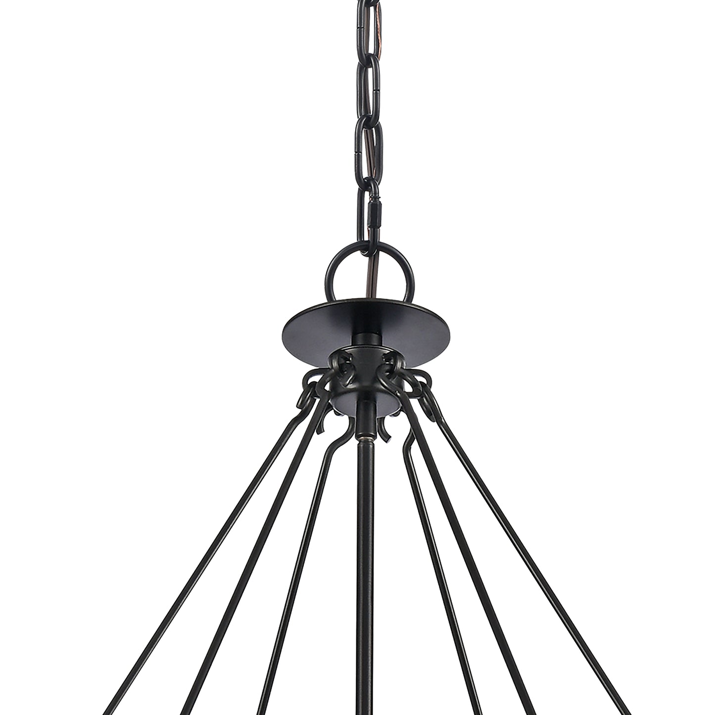 82079/10 - Solace 30'' Wide 10-Light Pendant - Matte Black