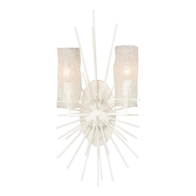 82081/2 - Sea Urchin 21'' High 2-Light Sconce - White Coral