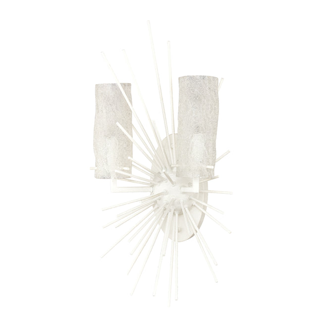 82081/2 - Sea Urchin 21'' High 2-Light Sconce - White Coral