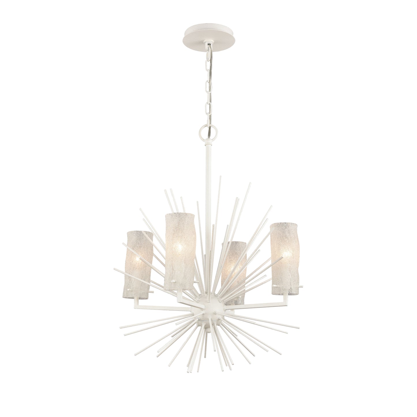 82086/4 - Sea Urchin 20'' Wide 4-Light Chandelier - White Coral