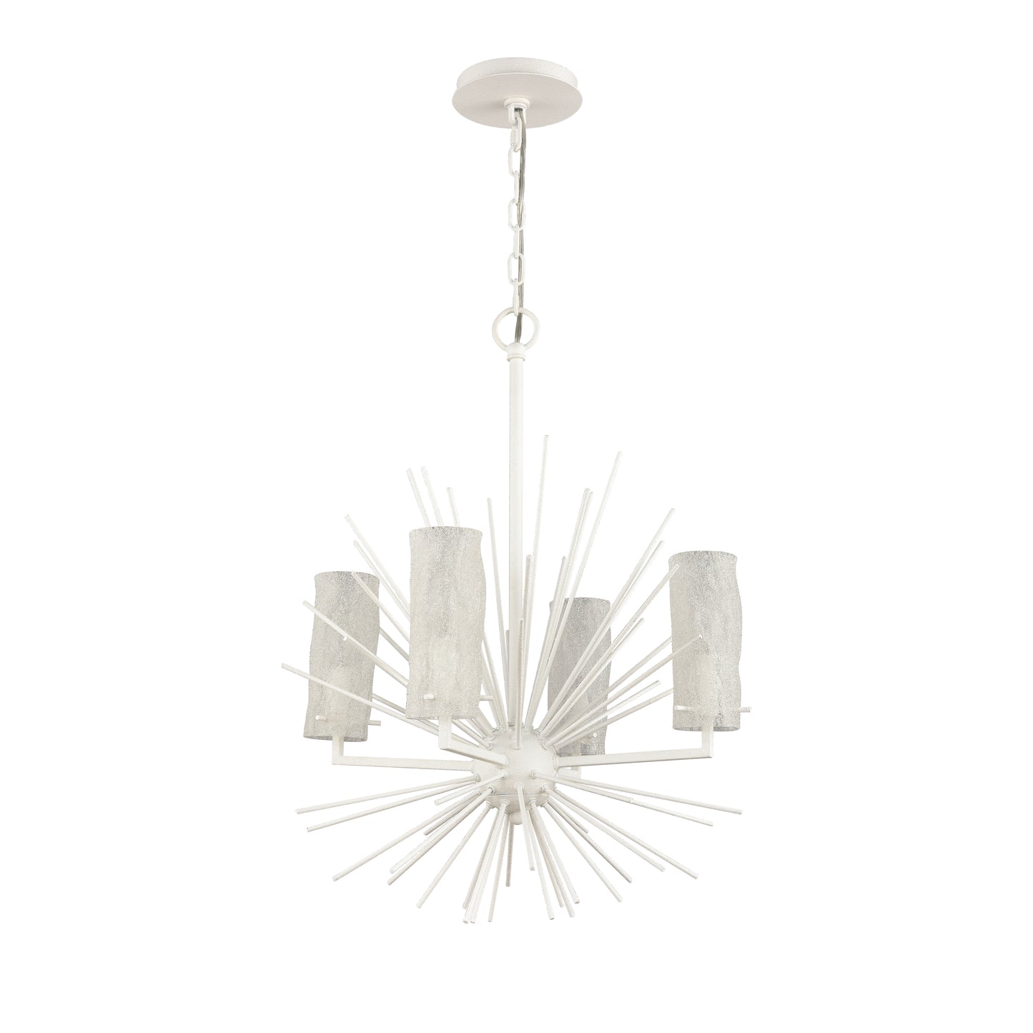 82086/4 - Sea Urchin 20'' Wide 4-Light Chandelier - White Coral