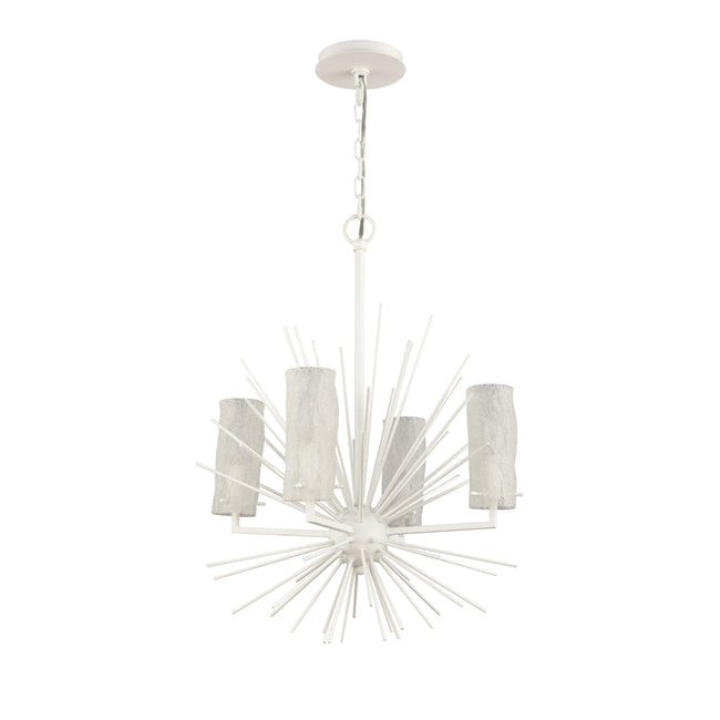 82086/4 - Sea Urchin 20'' Wide 4-Light Chandelier - White Coral