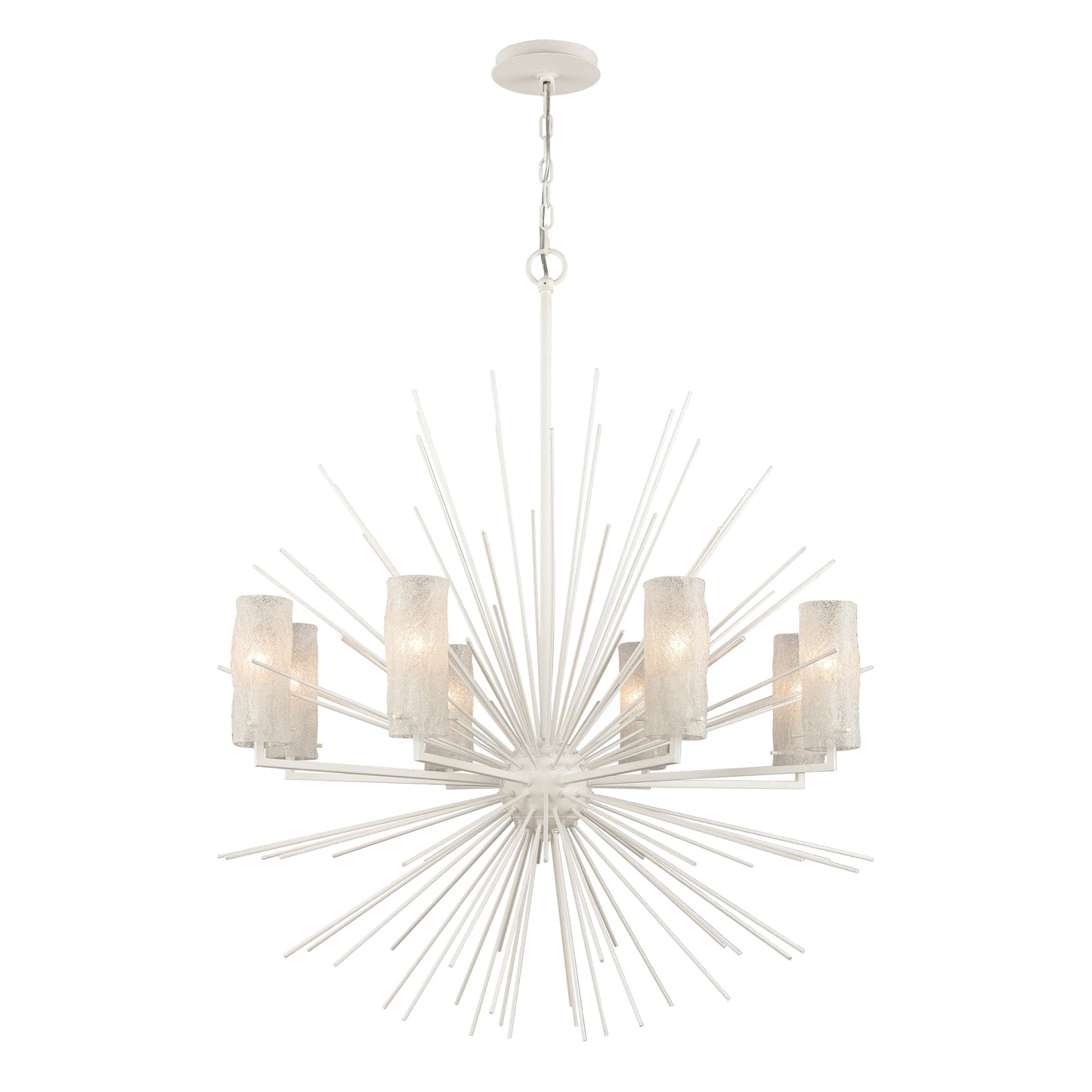 82088/8 - Sea Urchin 34'' Wide 8-Light Chandelier - White Coral