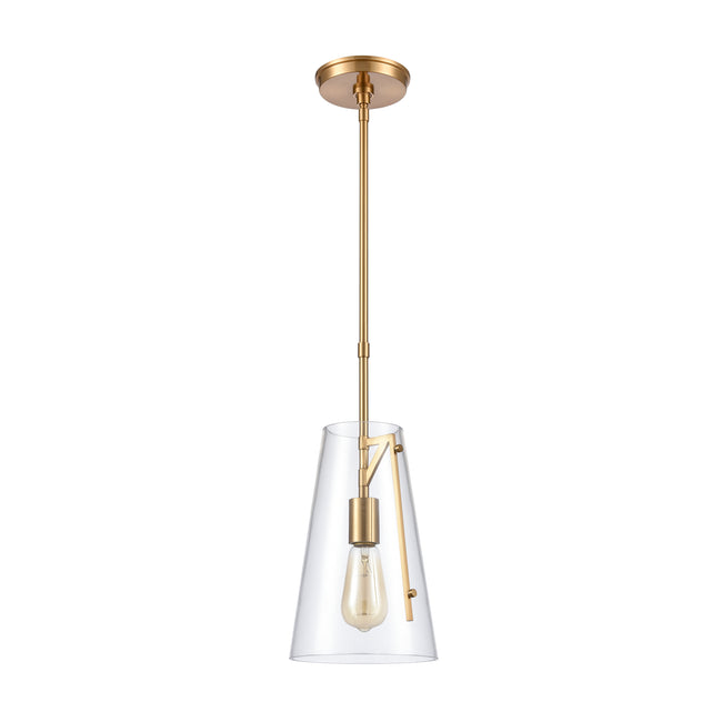 82145/1 - Trustle 7'' Wide 1-Light Mini Pendant - Satin Brass