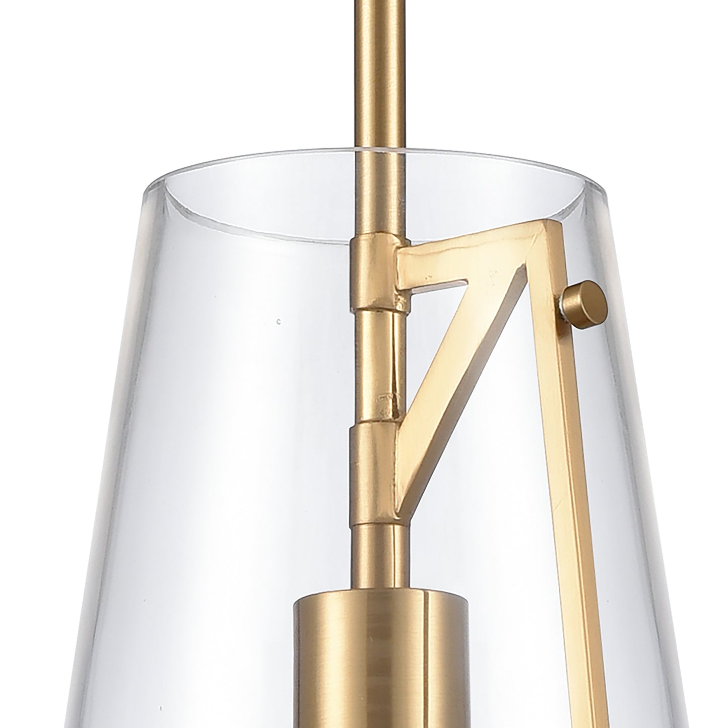 82145/1 - Trustle 7'' Wide 1-Light Mini Pendant - Satin Brass