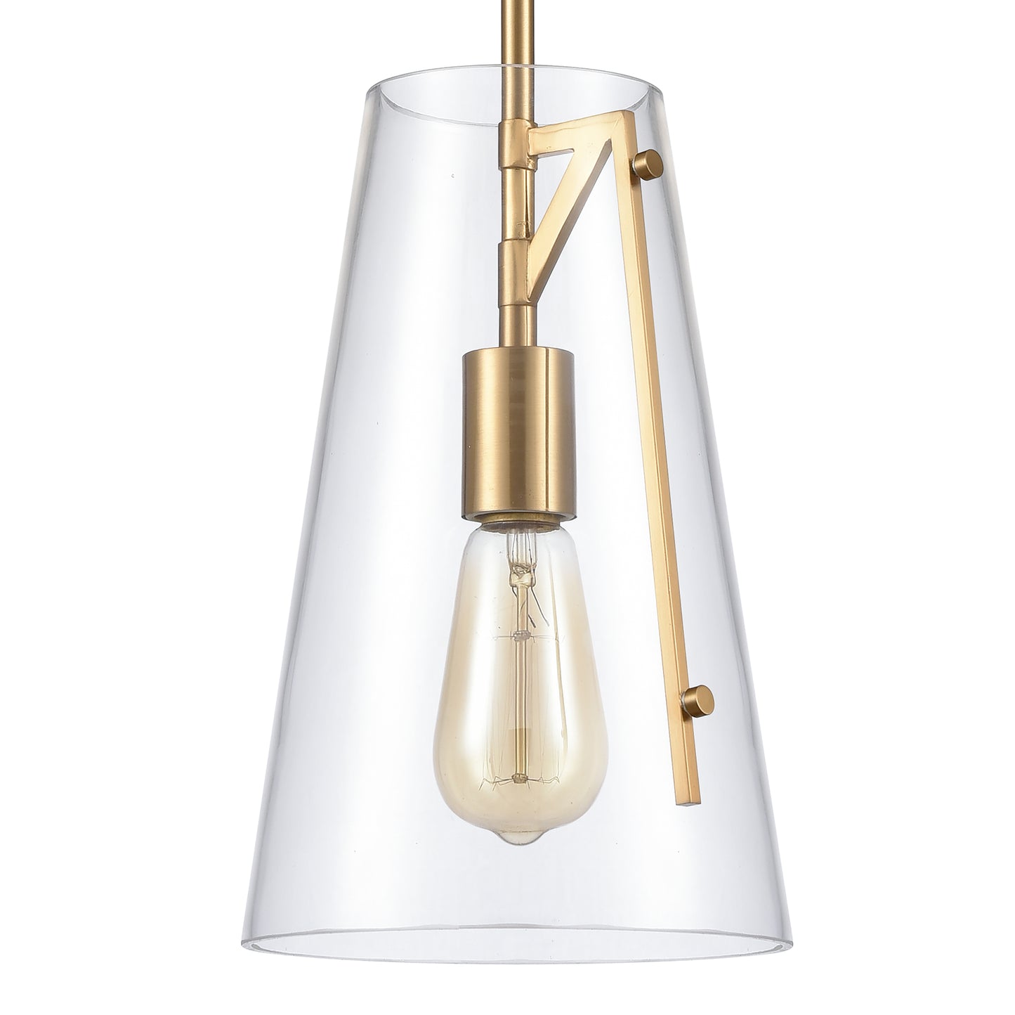 82145/1 - Trustle 7'' Wide 1-Light Mini Pendant - Satin Brass