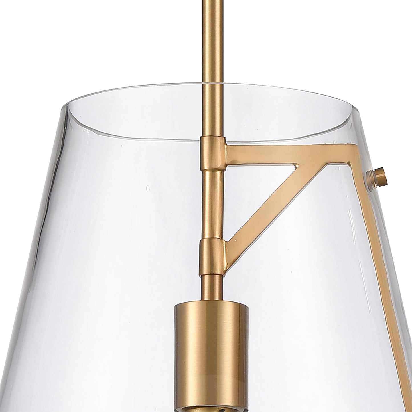 82146/1 - Trustle 11'' Wide 1-Light Pendant - Satin Brass