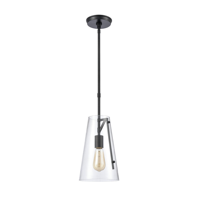 82155/1 - Trustle 7'' Wide 1-Light Mini Pendant - Matte Black