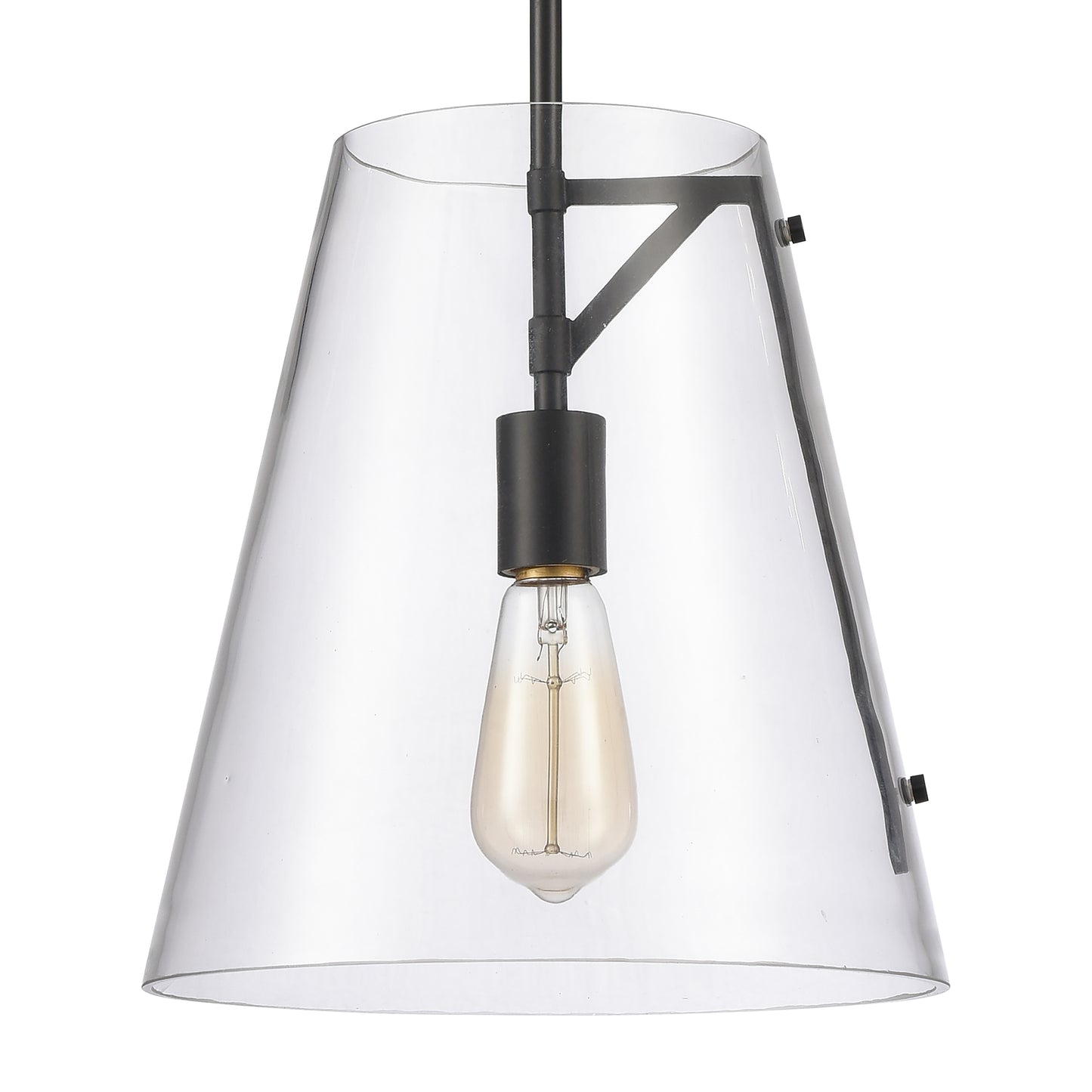 82156/1 - Trustle 11'' Wide 1-Light Pendant - Matte Black