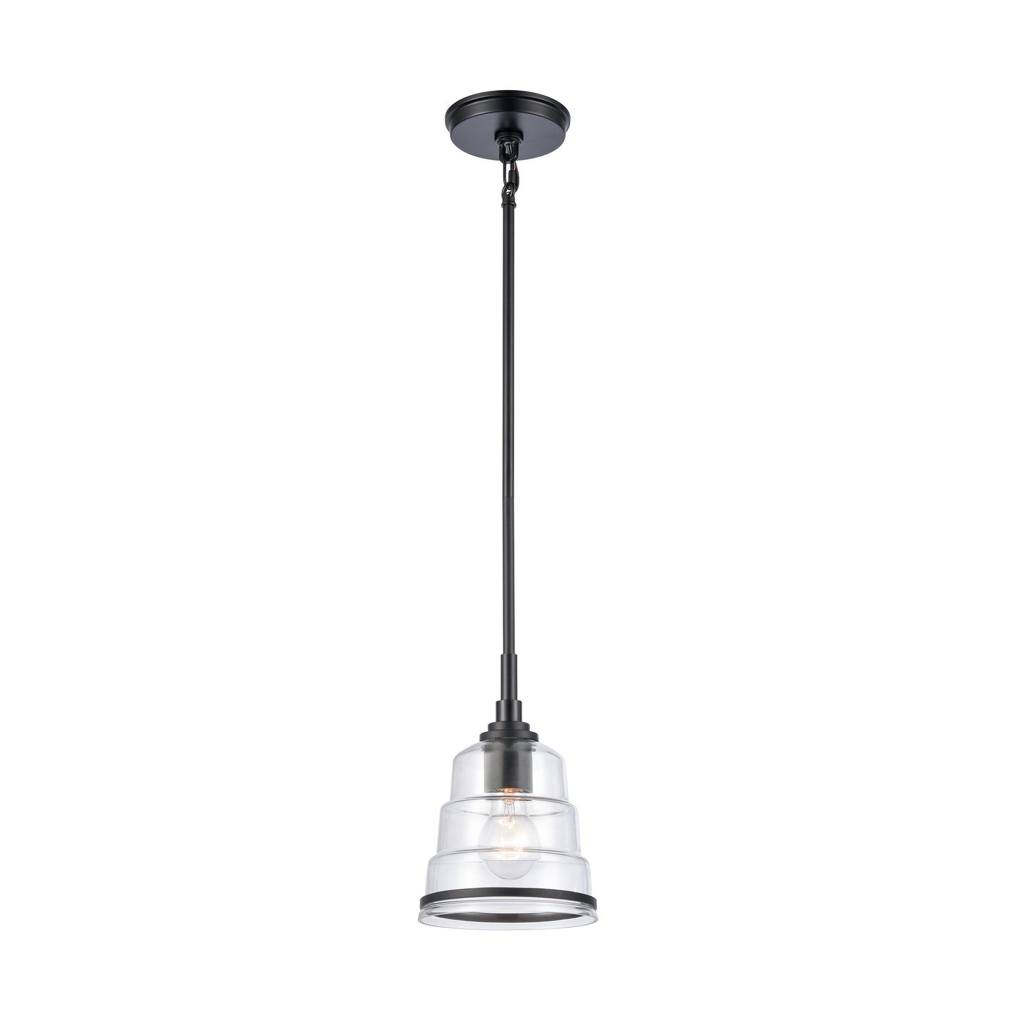 82164/1 - Boyer 6.5'' Wide 1-Light Mini Pendant - Matte Black