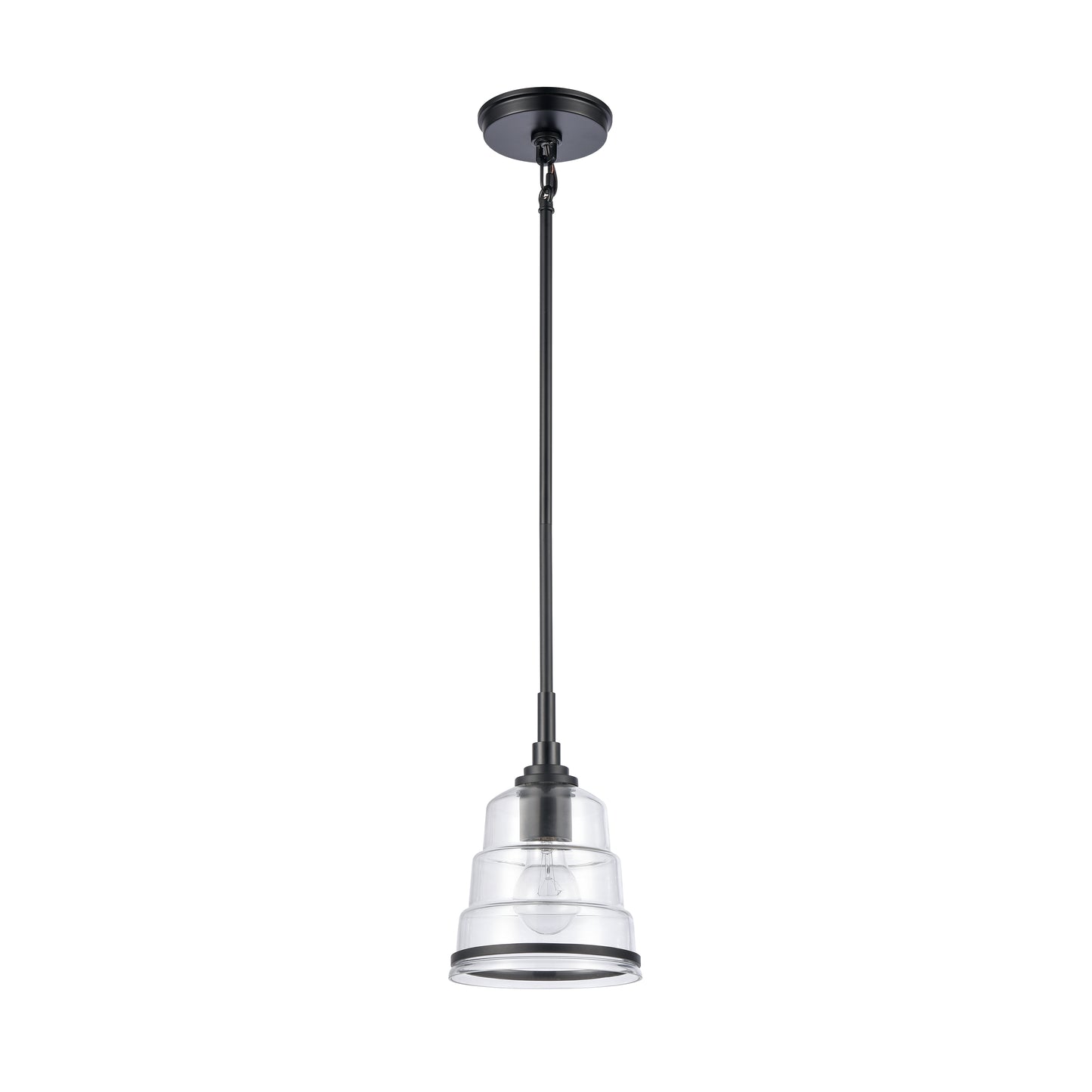 82164/1 - Boyer 6.5'' Wide 1-Light Mini Pendant - Matte Black