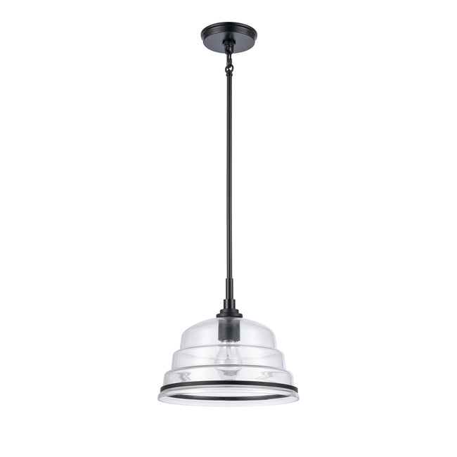 82165/1 - Boyer 11'' Wide 1-Light Pendant - Matte Black