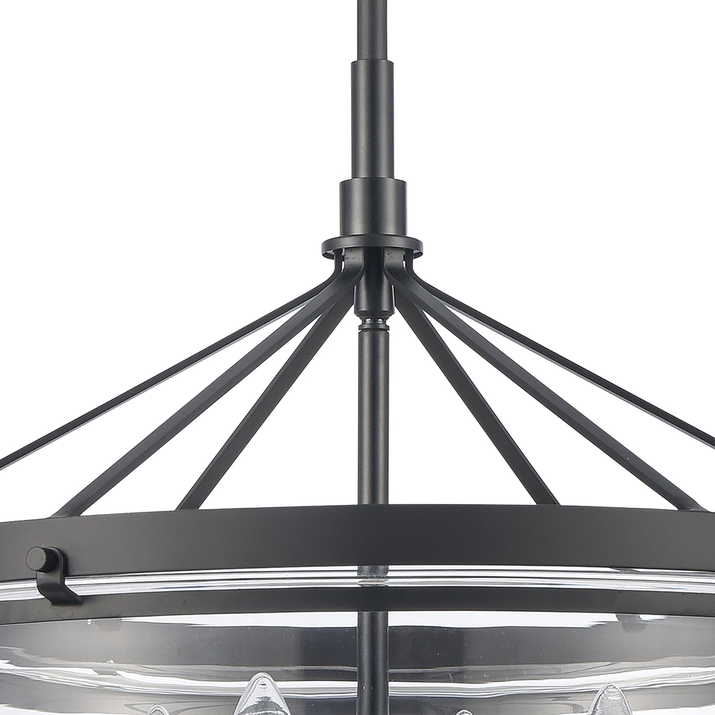 82169/4 - Boyer 18'' Wide 4-Light Pendant - Matte Black