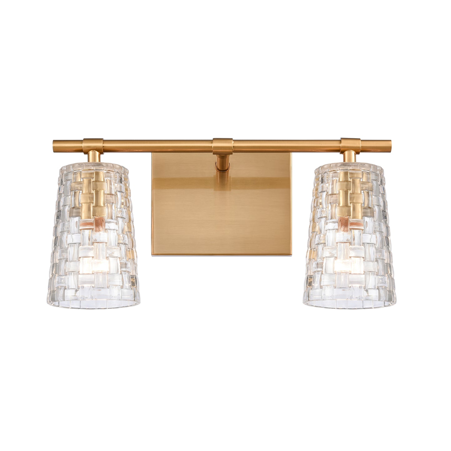 82171/2 - Lightweave 15'' Wide 2-Light Vanity Light - Satin Brass