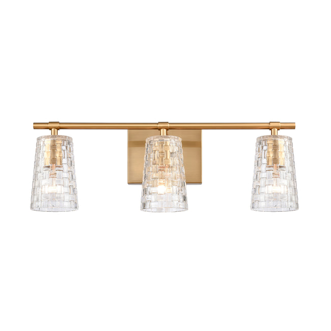 82172/3 - Lightweave 22'' Wide 3-Light Vanity Light - Satin Brass